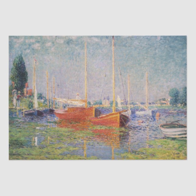 Papel De Seda Claude Monet - Argenteuil (Frente )