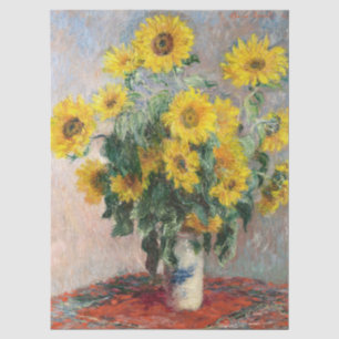Papel De Seda Claude Monet Buquê de Girassóis 1881 Arte
