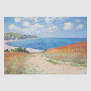 Papel De Seda Claude Monet - Caminho em Campos de Trigo em Pourv