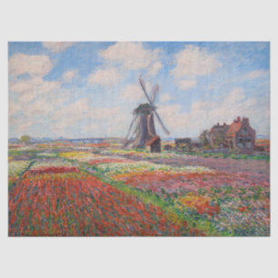 Papel De Seda Claude Monet - Campo das Tulipas na Holanda