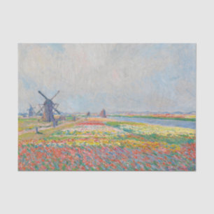 Papel De Seda Claude Monet - Campos de Tulipas perto de Haia