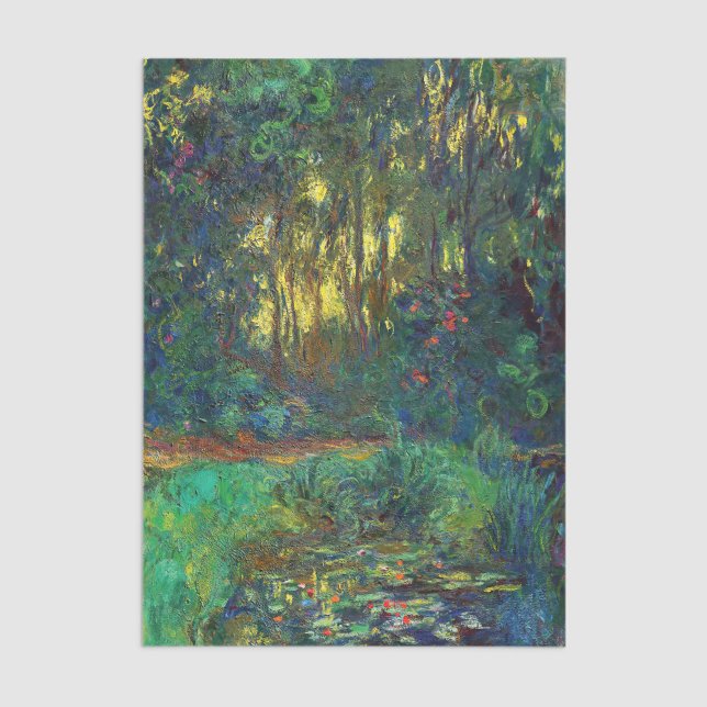 Papel De Seda Claude Monet - Canto de um Pond com Lírios (Criador carregado)