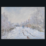 Papel De Seda Claude Monet - Cena de Neve na Argentina<br><div class="desc">Cena de Neve na Argentina / Rue sous la neige,  Argenteuil - Claude Monet,  1875</div>
