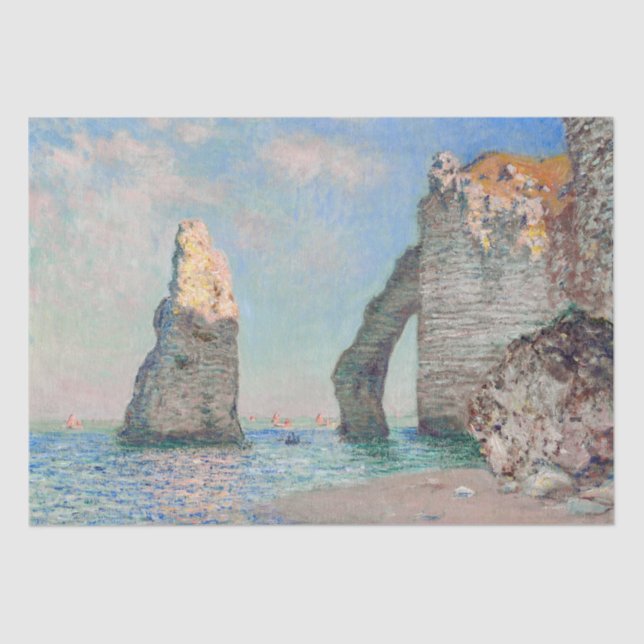 Papel De Seda Claude Monet - Cliff em Etretat (Frente )