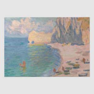 Papel De Seda Claude Monet - Etretat: Praia e Falaise d'Amont