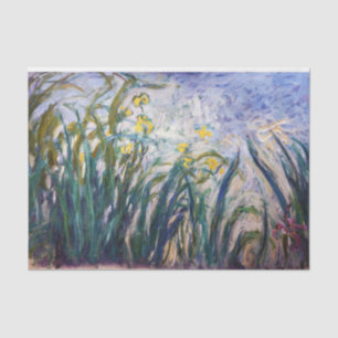 Papel De Seda Claude Monet - Íris Amarelas e Roxas
