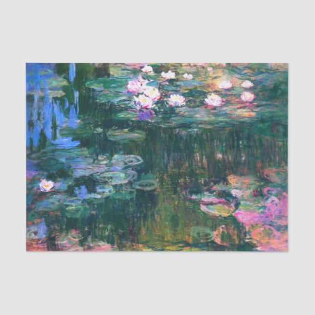 Papel De Seda Claude Monet - Lírios Água (1917) (Frente )