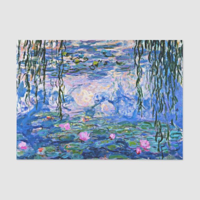 Papel De Seda Claude Monet - Lírios Água, 1919, (Frente )