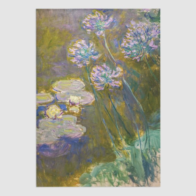 Papel De Seda Claude Monet - Lírios e Agapanthus (Criador carregado)