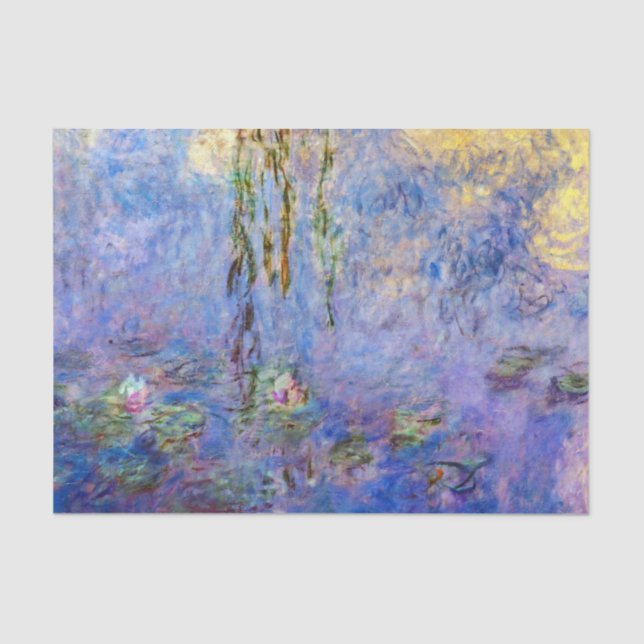 Papel De Seda Claude Monet - Lírios Hídricos (Frente )