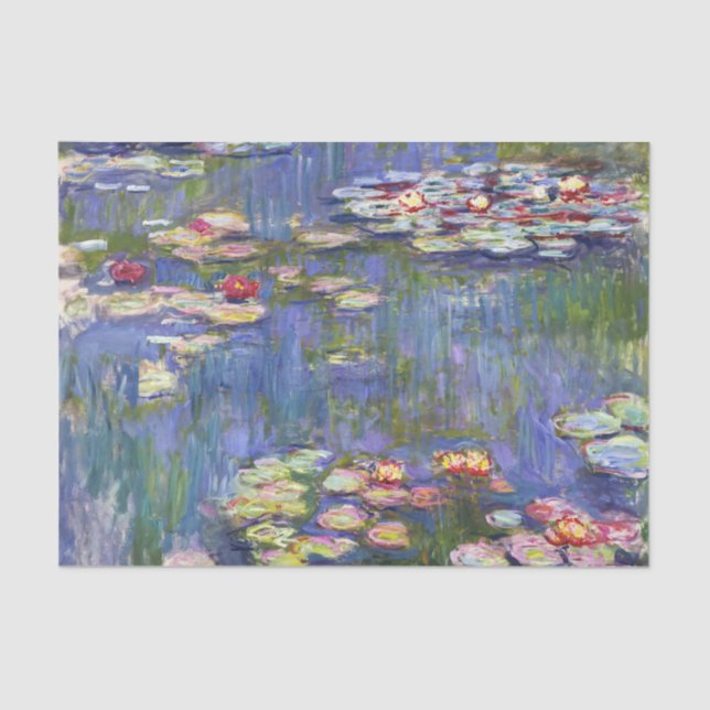 Papel De Seda Claude Monet - Lírios/Ninfas (Frente )