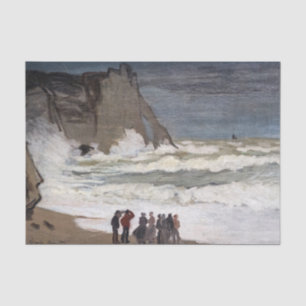 Papel De Seda Claude Monet - Mar Agitado em Etretat