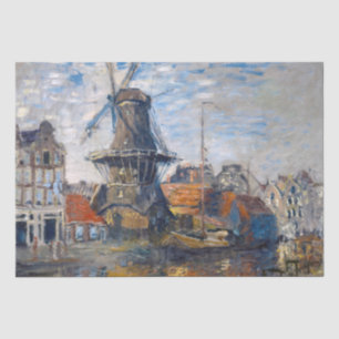 Papel De Seda Claude Monet - Moinho de vento, Amsterdã