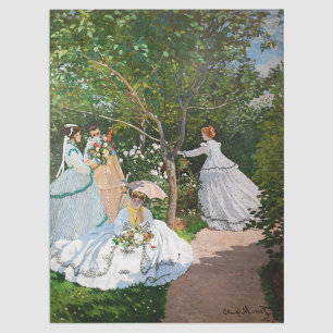 Papel De Seda Claude Monet - Mulheres no Jardim