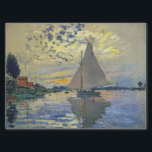 Papel De Seda Claude Monet - Navio de vela no Le Petit-Gennevill<br><div class="desc">Navio de vela em Le Petit-Gennevilliers / Voilier au Petit-Gennevilliers - Claude Monet,  1874</div>
