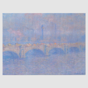 Papel De Seda Claude Monet Ponte de Waterloo Impressão de Arte L