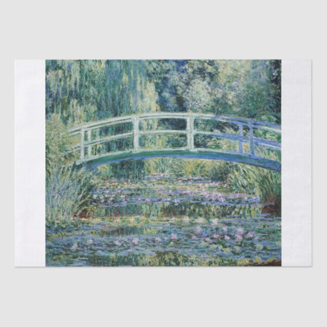 Papel De Seda Claude Monet | Ponte Japonesa (A Água-Lily) (Frente )