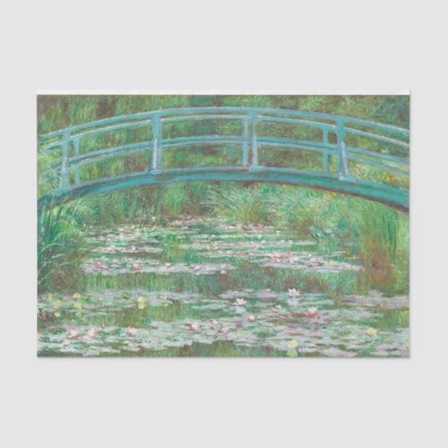 Papel De Seda Claude Monet, Ponte Japonesa. Impressionismo (Frente )