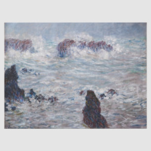 Papel De Seda Claude Monet - Tempestade ao largo da costa de Bel