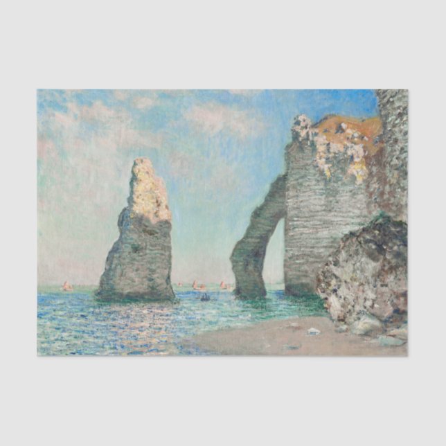 Papel De Seda Claude Monet Turquoise Decoupage (Frente )