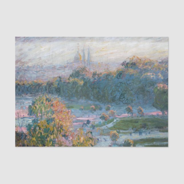Papel De Seda Claude Monet - Vista das Tuilarias, Estudo (Frente )