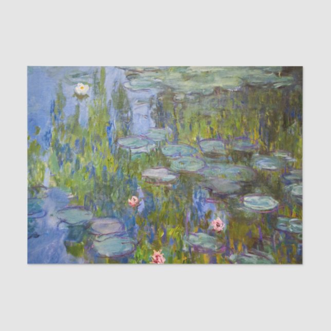 Papel De Seda Claude Monet Water Lily (Frente )