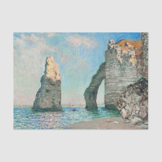 Papel De Seda Claude Monet's Étretat CliFF (Frente )