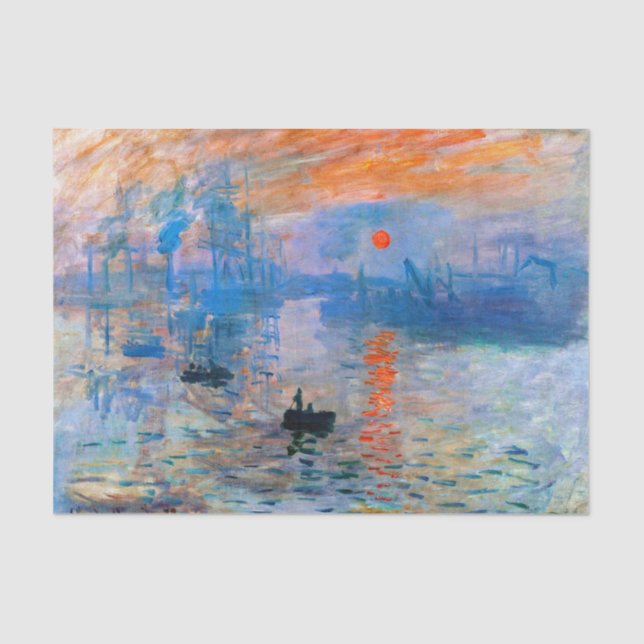 Papel De Seda Claude Monet's Sunrise (Frente )