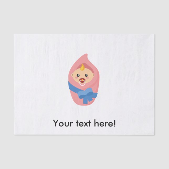 Papel De Seda Cliente de bebê recém-nascido (Frente )