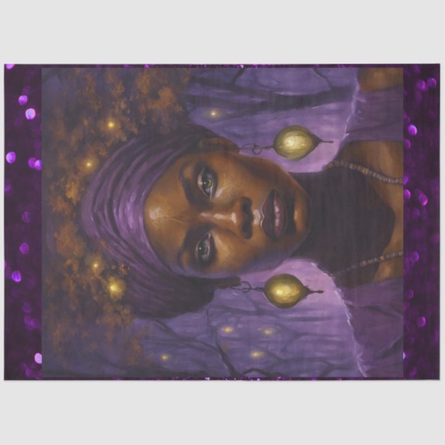 Papel De Seda Close African American Bayou Queen (Frente )