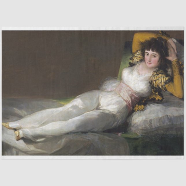 Papel De Seda Clothed Maja (Beleza Feminina) (Frente )