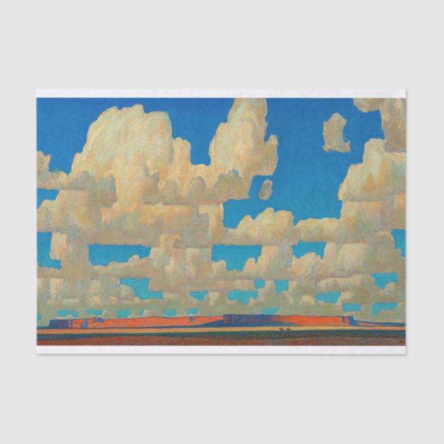 Papel De Seda Cloud World por Maynard Dixon (Frente )