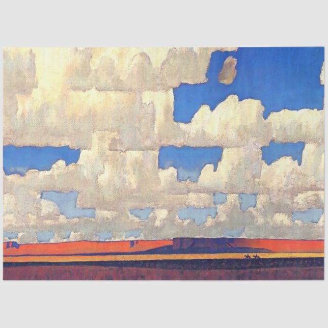 Papel De Seda "Cloud World" por Maynard Dixon (Frente )
