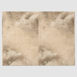 Papel De Seda Clouds Birds Feathers Pastel Sky Collage