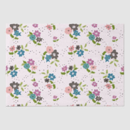 Papel De Seda Clusters de Flor de Boho