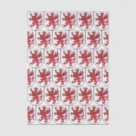 Papel De Seda Coat of Arms of Pomerania Majestic Griffin Art