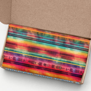 Papel De Seda Cobertor Mexicano de Festa de Aguarela Serape