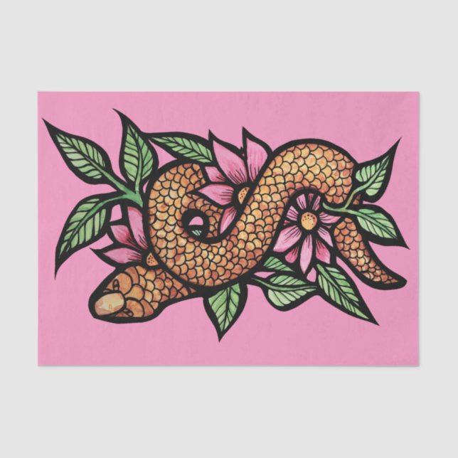 Papel De Seda Cobra de ventilador (Frente )