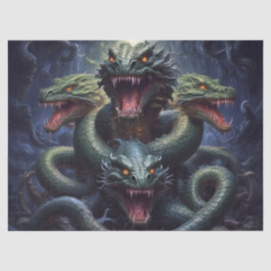 Papel De Seda Cobra Serpent Dragon Monster Fantasy Decoupage
