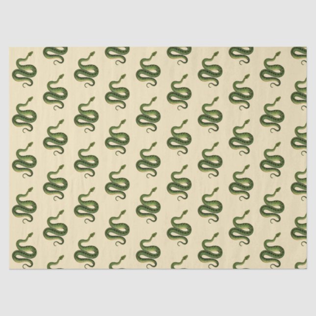 Papel De Seda Cobra Verde (Frente )