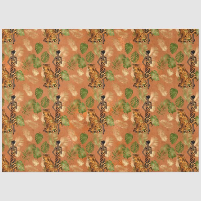 Papel De Seda Cobre Tiger Series Design 2 (Frente )