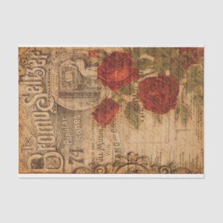 Papel De Seda Cobrir de música Vintage e desmontagem de Chique R