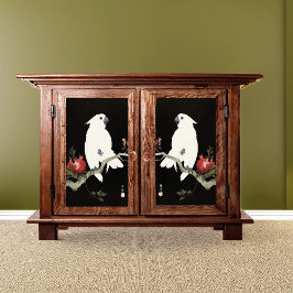 Papel De Seda Cockatoo e Pomegranato por Ohara Shōson