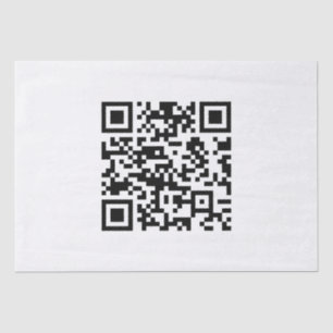 Papel De Seda Código QR Criado instantaneamente (digitando seu U