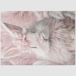 Papel De Seda Coelhinho de Páscoa Rosa de Disco