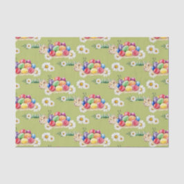 Papel De Seda Coelho da Páscoa e tecido de festas de ovos