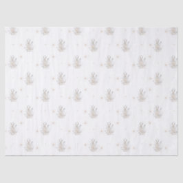 Papel De Seda Coelho de inverno com Florestas de inverno