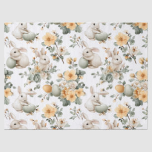 Papel De Seda Coelho de Páscoa Floral Vintage (2)
