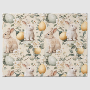 Papel De Seda Coelho de Páscoa Floral Vintage (5)