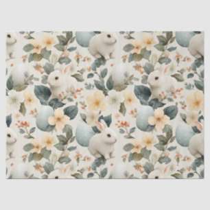 Papel De Seda Coelho de Páscoa Floral Vintage (6)